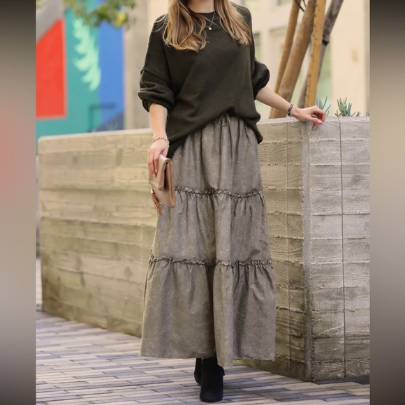 PLUS SIZE | Goldie Washed Tiered Dress main image 1